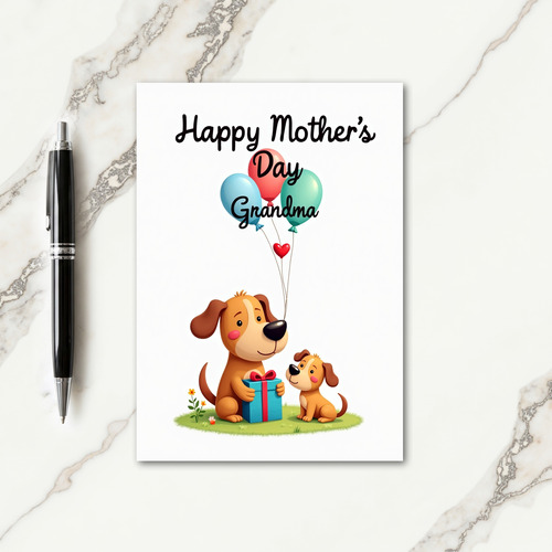 Festive Heart Mothers Day Card