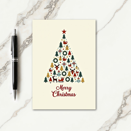 Festive Icon Mosaic Card