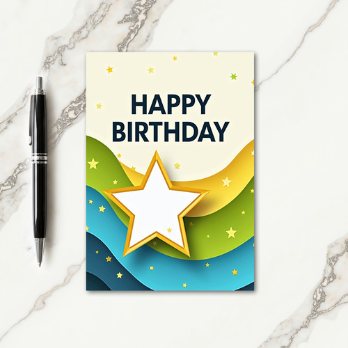 Festive Layered Birthday Card