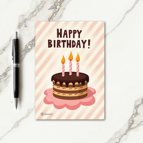Festive Layered Cake Card