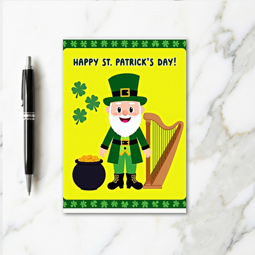Festive Leprechaun Luck Card