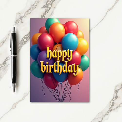 Festive Light Birthday Card