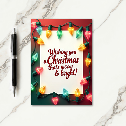 Festive Lights Christmas Card