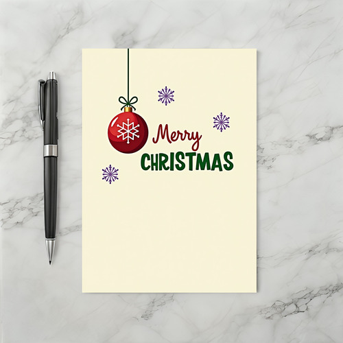 Festive Merry Christmas Card