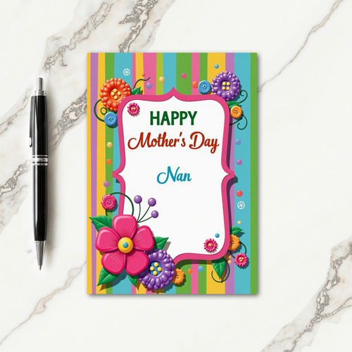 Festive Mothers Day Blooms Card