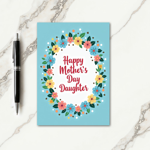 Festive Mothers Day Daughter Card