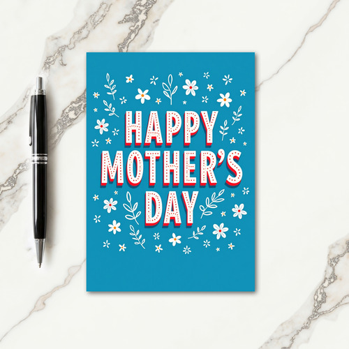 Festive Mothers Day Dot Texture Card