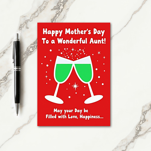 Festive Mothers Day Drink Card