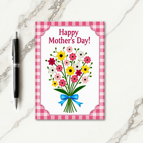 Festive Mothers Day Flower Card