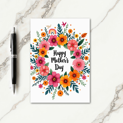 Festive Mothers Day Greeting Card