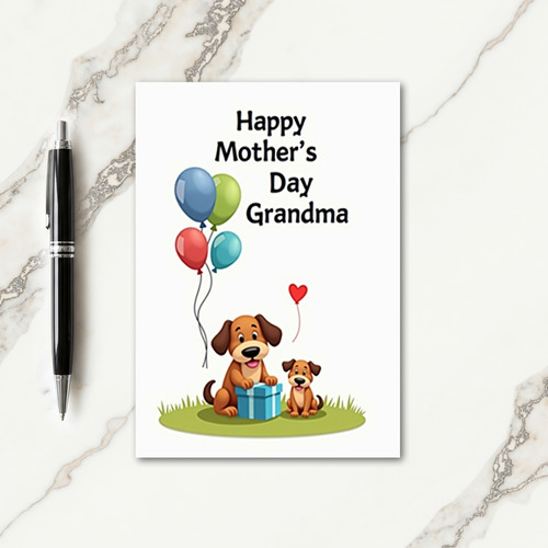 Festive Mothers Day Heart Card
