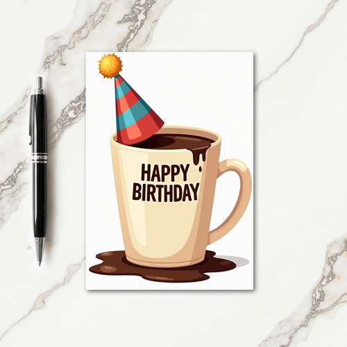 Festive Mug Birthday Card