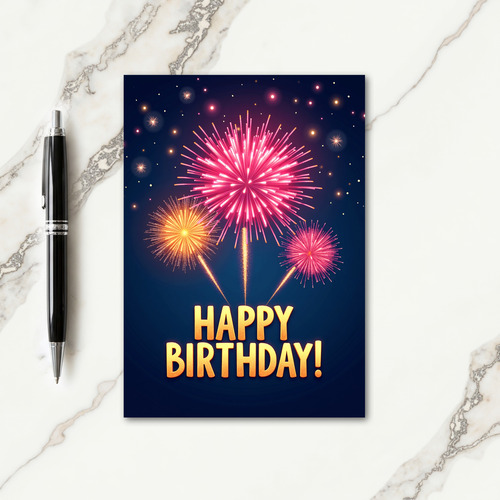 Festive Night Birthday Card