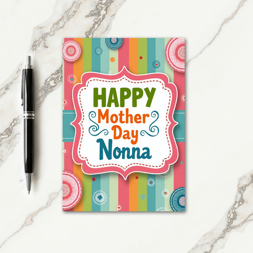 Festive Nonna Mother Day Card