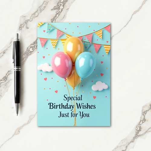 Festive Orbs Birthday Card