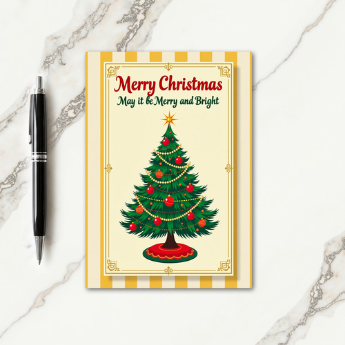 Festive Ornament Christmas Card