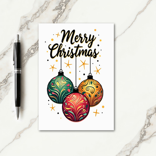 Festive Ornaments Card