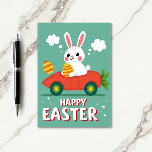 Festive Oval Pattern Easter Card