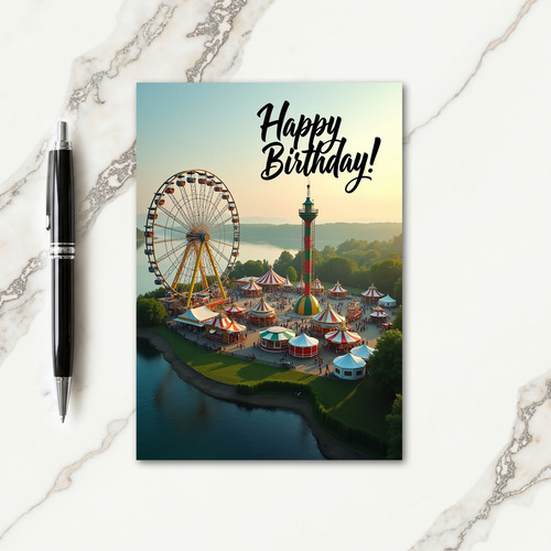 Festive Park Birthday Card