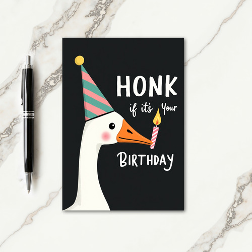 Festive Party Bird Card