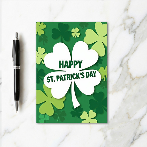 Festive Patrick Day Green Card