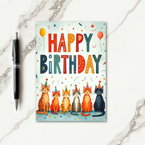 Festive Pattern Birthday Card