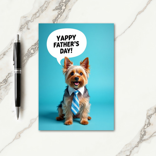 Festive Pet Fathers Day Card