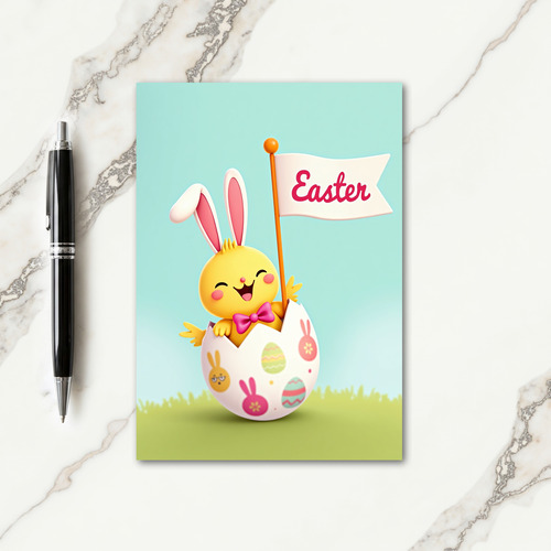 Festive Polka Dot Easter Egg Card