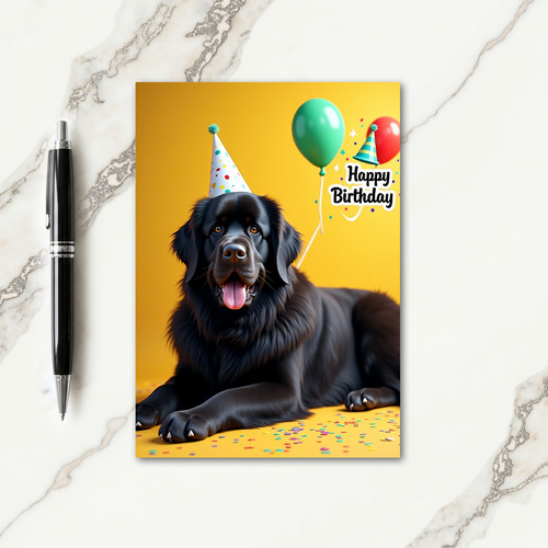 Festive Pooch Birthday Card