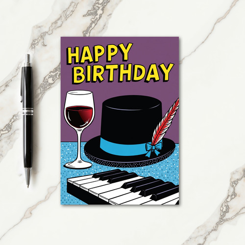 Festive Pop Art Birthday Card