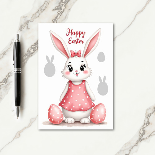 Festive Rabbit Holiday Card