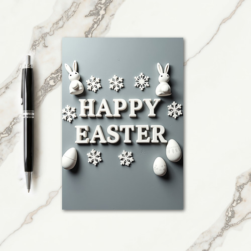 Festive Rabbit Season Greeting Card
