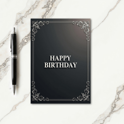 Festive Raised Birthday Card
