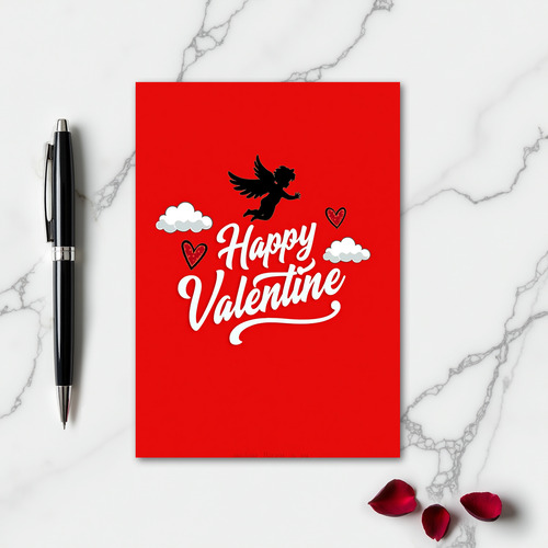 Festive Red Valentine Card
