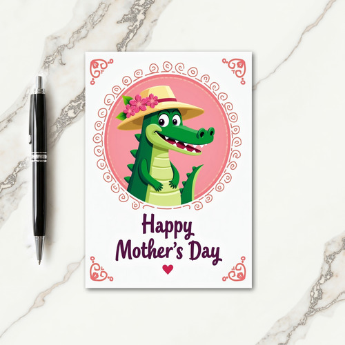 Festive Reptile Mothers Day Card