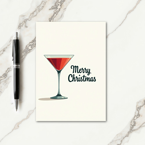 Festive Ruby Drink Card