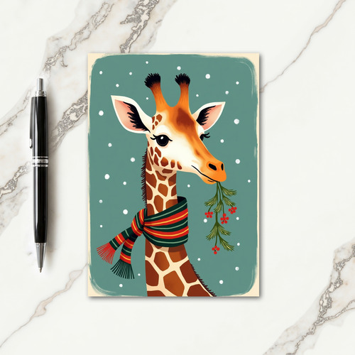 Festive Scarf Animal Card thumbnail
