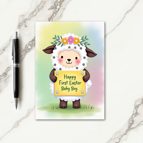 Festive Sheep Greeting Card