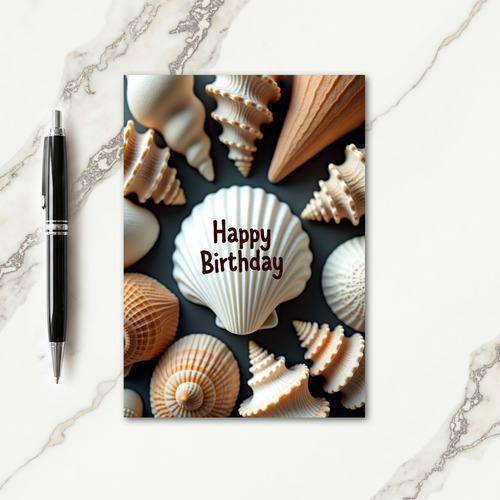 Festive Shell Birthday Card