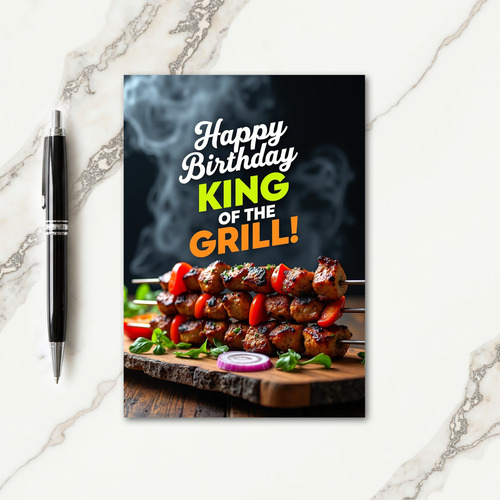 Festive Skewers Birthday Card
