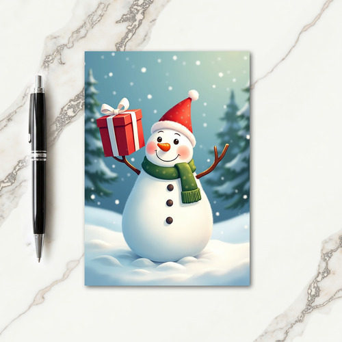 Festive Snowman Card