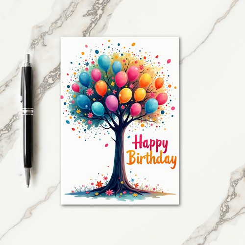 Festive Sphere Birthday Card