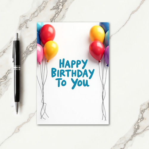 Festive Spheres Birthday Card