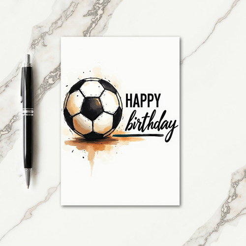 Festive Sports Ball Sketch Card