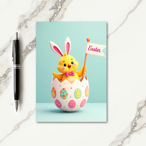 Festive Spring Bird Egg Card