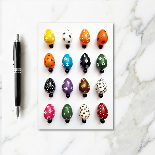 Festive Spring Egg Art Card