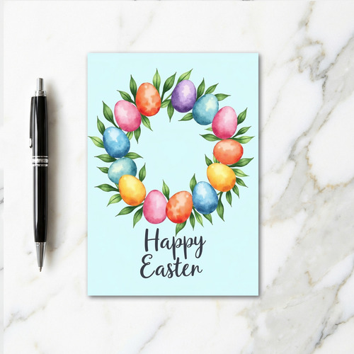 Festive Spring Eggs Greeting Card