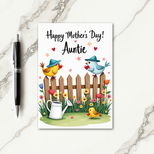 Festive Spring Mothers Day Card