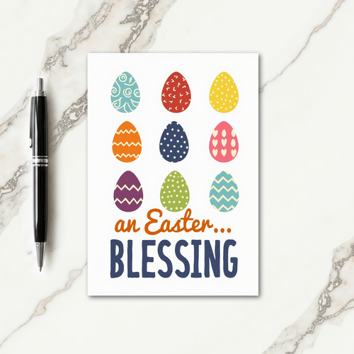 Festive Springtime Eggs Card