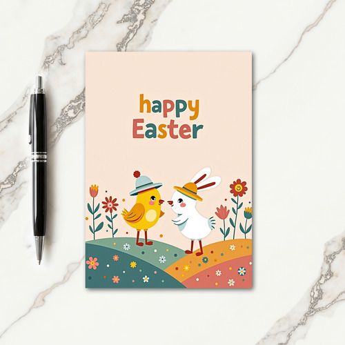 Festive Springtime Friend Card
